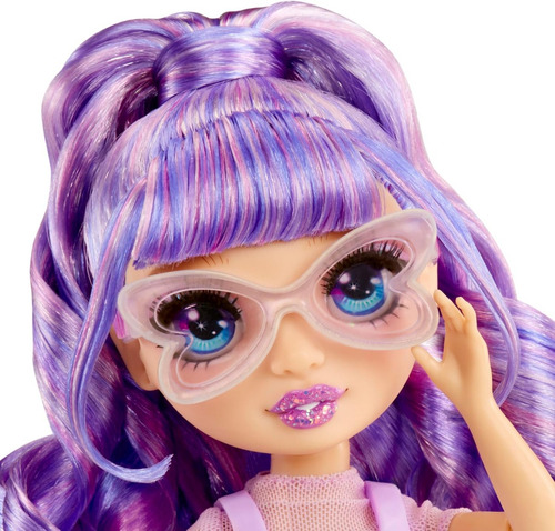 Rainbow High Creative Crystals Muñeca Violet Willow