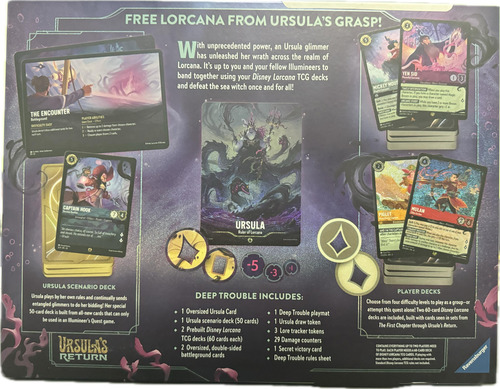 Quest Deep Trouble Ursula's Return Lorcana Set 4 Tcg