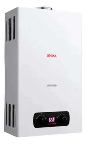 Peisa Calefon A Gas 14 Llitros Tiro Natural 10002642 Digital blanco