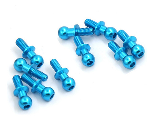 10 Tornillos Hexagonales De Metal M3 Para Tt01 Tt02 Sak