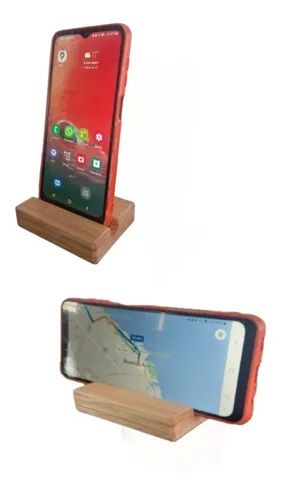 Soporte Notebook Kit Con Base Para Celular Madera