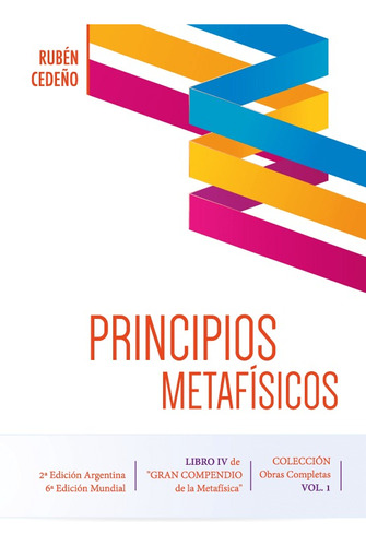 Libro Principios Metafísicos, Rubén Cedeño.