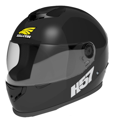 Casco Moto Halcon H57 Integral Negro Tienda Oficial