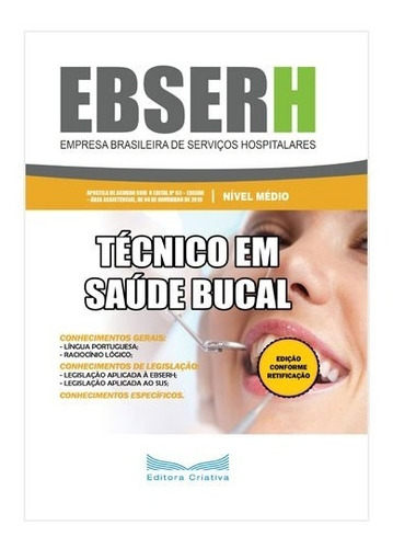 Apostila Ebserh 2019 - Técnico Em Saúde Bucal