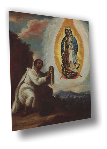 Lienzo Canvas Religioso México Virgen San Juan Diego 100x66