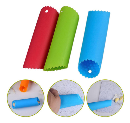 Cnn 2 X 3 Peladores Ajos Silicona Para Preparar Comidas .