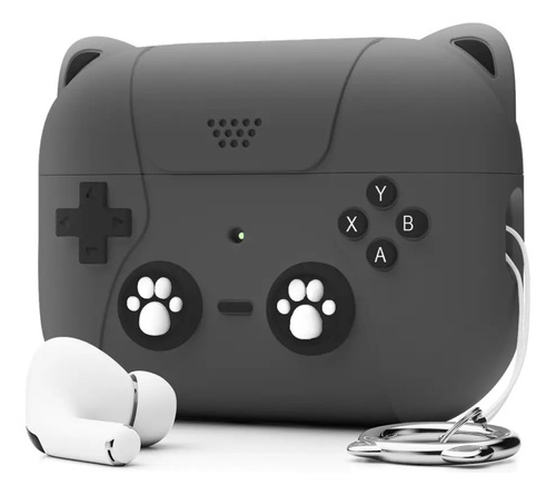 Estuche Silicona Gato Control Consola Para AirPods Pro 2