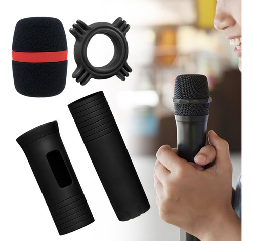 Funda Protectora Para Micrófono De Mano Con Funda De Agarre