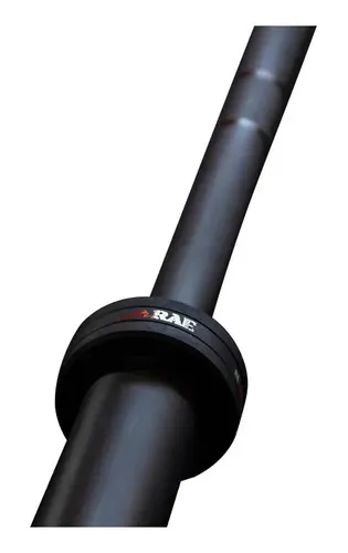Barra olímpica con cerakote y cromo duro negro Rae Fitness, color negro