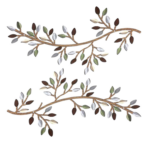 Arte De Parede De Metal, Decoração De Galhos De Oliveira E F