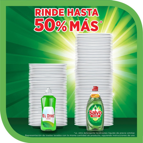 Lavatrastes Líquido Salvo Tripl3 Poder Cortagrasa 750 Ml