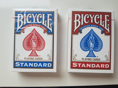 Pack 2 Barajas Cartas Rojoazul Bicycle Standard Juegos/magia