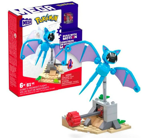 Bloques Mega Pokémon Zubat- Vuelo De Media Noche