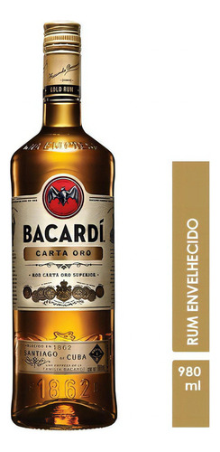 Bacardí Rum Carta Oro 980 Ml