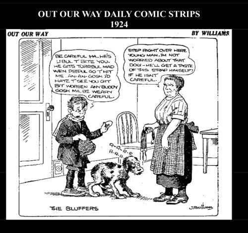Libro: En Ingles Out Our Way Daily Comic Strips 1924 B&w Ca