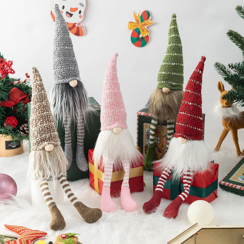 Felpa De Gnomos Navideños Accesorios De Tela De Escritorio D