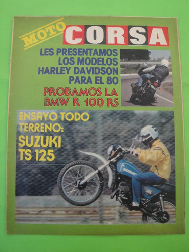 Moto Corsa Suzuki Ts 125 Bmw R100rs Moto Guzzi Vespa