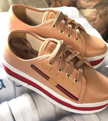 Tênis Plataforma Gucci Feminino Alto Premium | Mercado Livre