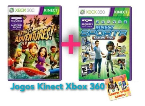 Kinect Adventures + Kinect Sports 2 Xbox 360 Frete Grátis!!! (Recondicionado)