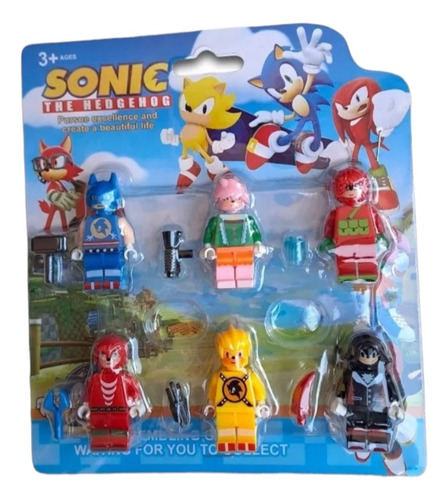 Minifiguras Set Figuras Sonic X6 Con Accesorios