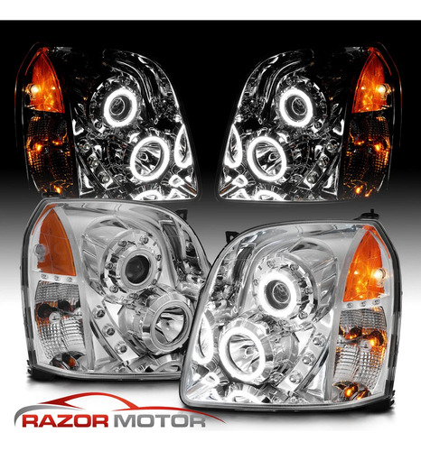 Faros Delanteros De Halógeno Para Gmc Yukon Xl 2007-2014 Ambos Lados