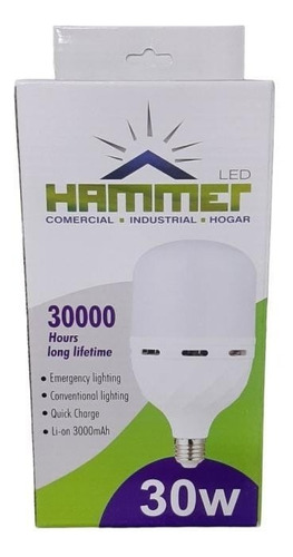 Bombillo Recargable De 30w Hammer 