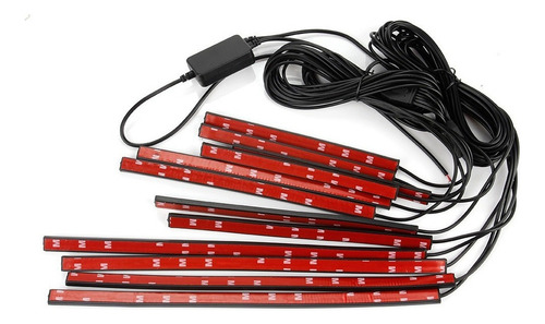 Kit Luz De Moto Tira Led Rock Light 12in1 Rgb App Control