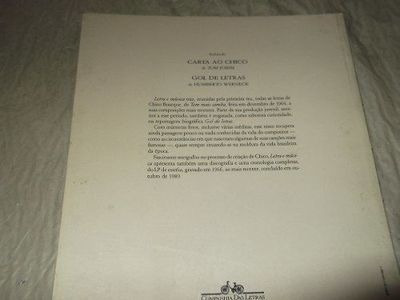 Livro Chico Buarque Letra E Musica Chico Buarque