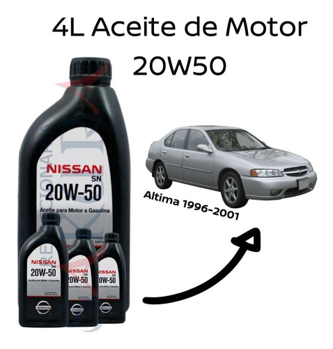 Pqte 4 Litros Aceite 20w50 Altima 2000