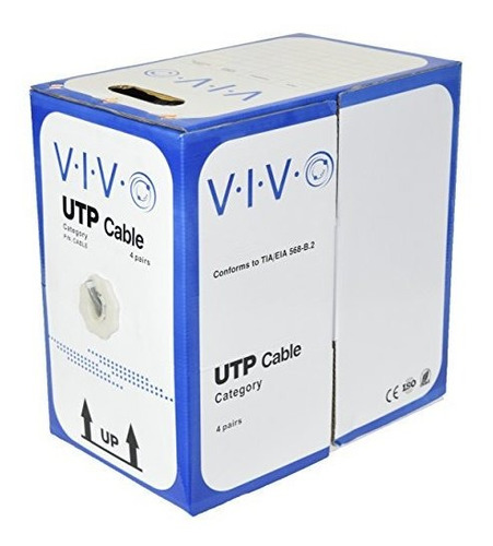 Vivo 1,000 Pies A Granel Cat5e Ethernet Cable / Wire Utp Pul