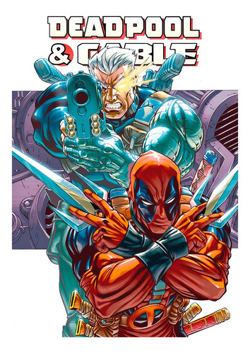 Póster Para Cuadro Diseño Decorativo Comic Deadpool & Cable