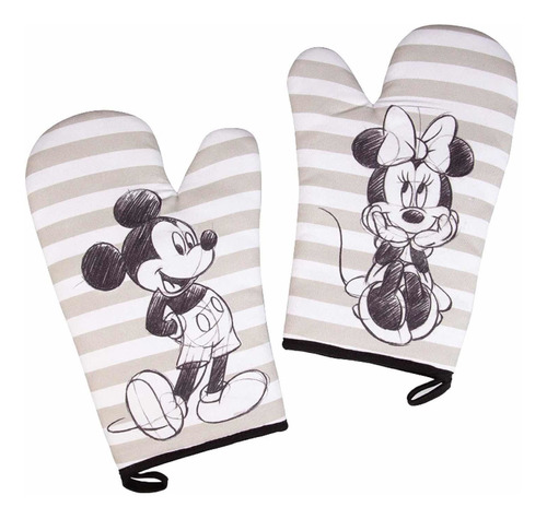 Set Dos Manoplas Para Horno Disney Mickey Y Minnie Mouse