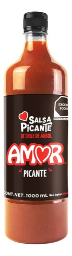 Salsa Picante Amor Chile De Árbol 1000 Ml