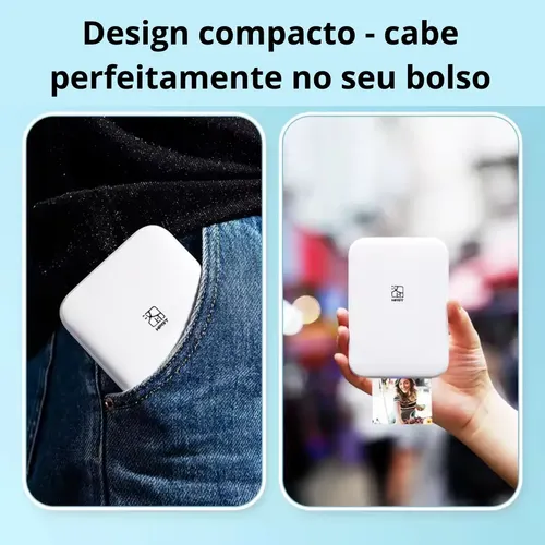 Mini Impressora Fotográfica Colorida Bluetooth Hprt Mt53