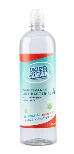 Wipe Clean Sanitizante Para Aspersores Botella 1 Lt