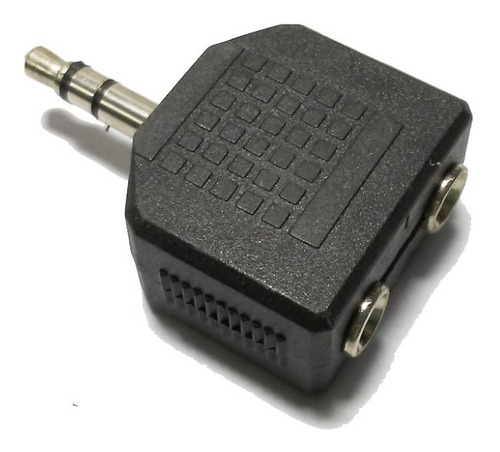 Adaptador Conector Plug 3.5mm Estereo A 2 Jack 3,5mm Estereo