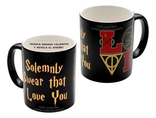 Mug Taza Magico Harry Potter Coleccion Regalo Amor Pareja