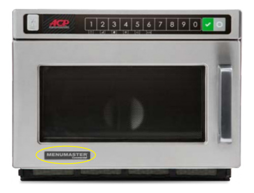 Microondas industrial Menumaster Commercial MDC12A2 acero inoxidable 17L 127V