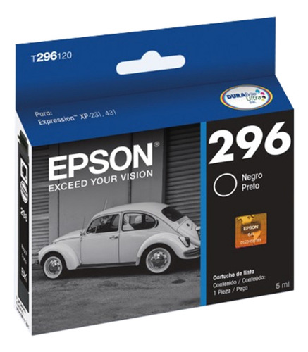 Cartucho Original Epson T2961 296 Negro Xp 231 241