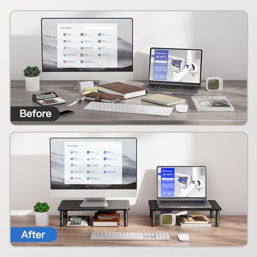 Base Para Monitor Huanuo Para Escritorio, Base Ajustable En