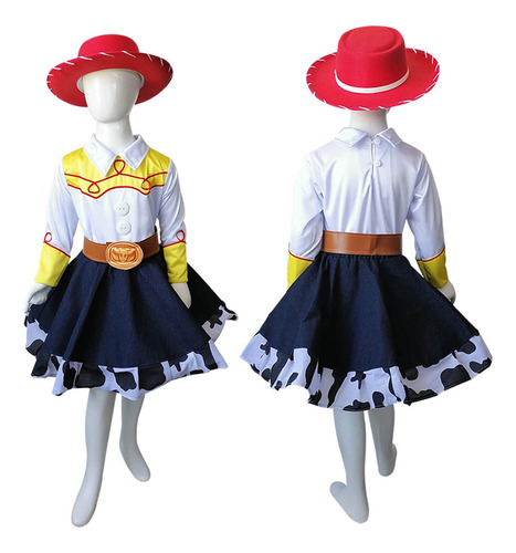 Disfraz Compatible Jessie Story Vaquerita Toy Niñas T-12 Jessie C/ Falda 12