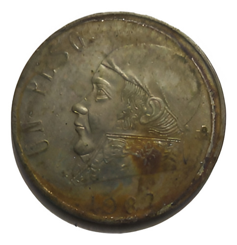1 Peso Morelos De 1982 Con Error De Troquel