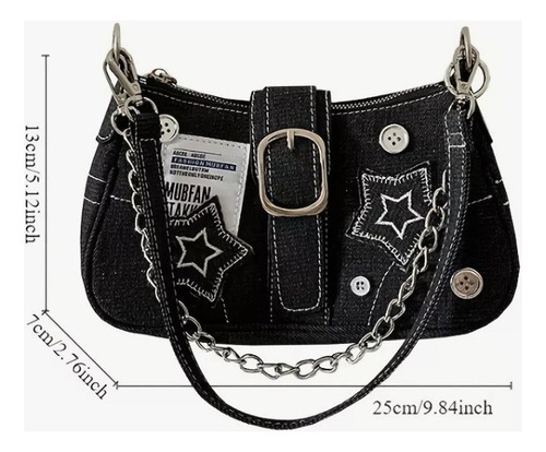 Bolso De Mano Sqeeqe Con Patrón De Estrellas Para Mujer