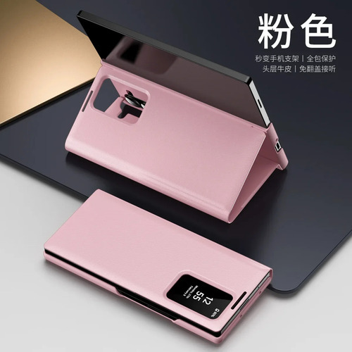 Fundas Para Samsung Galaxy Z, Plegable, 6/5/4/3, Funda De Teléfono Sin Tapa, Inteligente, Ventana En Z, Plegable, 4/3, Funda De Piel Oficial De La Mis