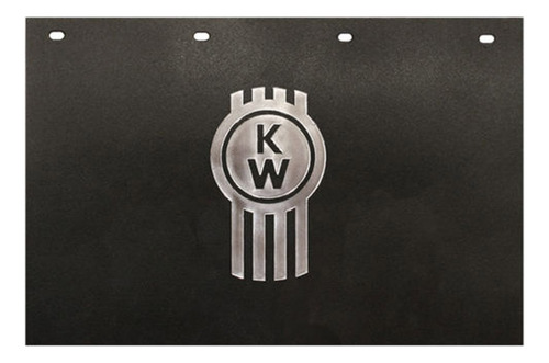 Kenworth Camion 24  X 15  Negro Plateado Logo  Kw  Poly Semi