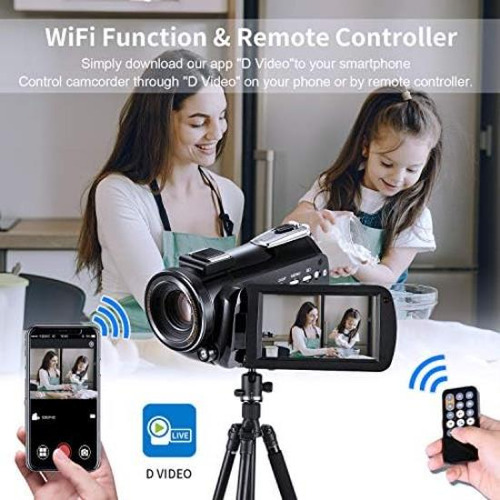 Ordro Cámara De Vídeo 4k Videocámara De Transmisión En Vivo