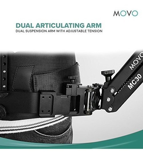 Imagen 3 de 6 de Paquete De Sistema Movo X100 Ultimate Steadycam: Incluye Est
