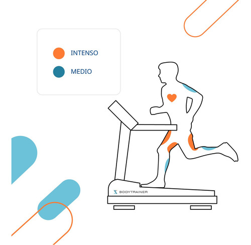 Trotadora Eléctrica Bodytrainer Runner 700 Con App Zwift Color Blanco