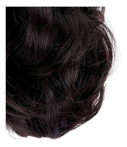 Cabello Postizo - 2pcs Half Up Messy Bun Hair Hair Rings Don