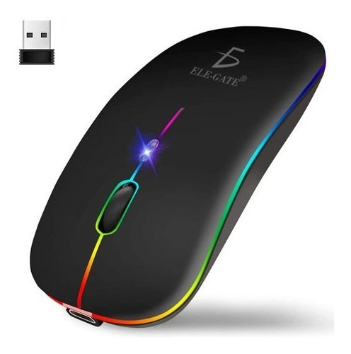 Raton Mouse Inalambrico Recargable Rgb